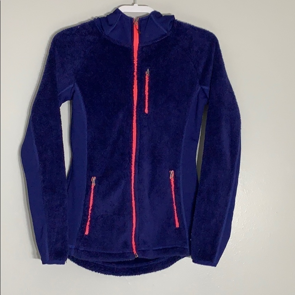 Champion C9 Hooded Fitted Mock Neck Fleece zip up purple violet